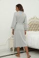 Womens Robe, Soft Kimono Spa Knit Long Bathrobe