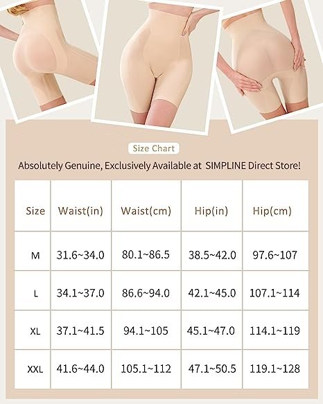 High Waisted Shapewear for Women,Butt Lifter Light Tummy Control Shorts